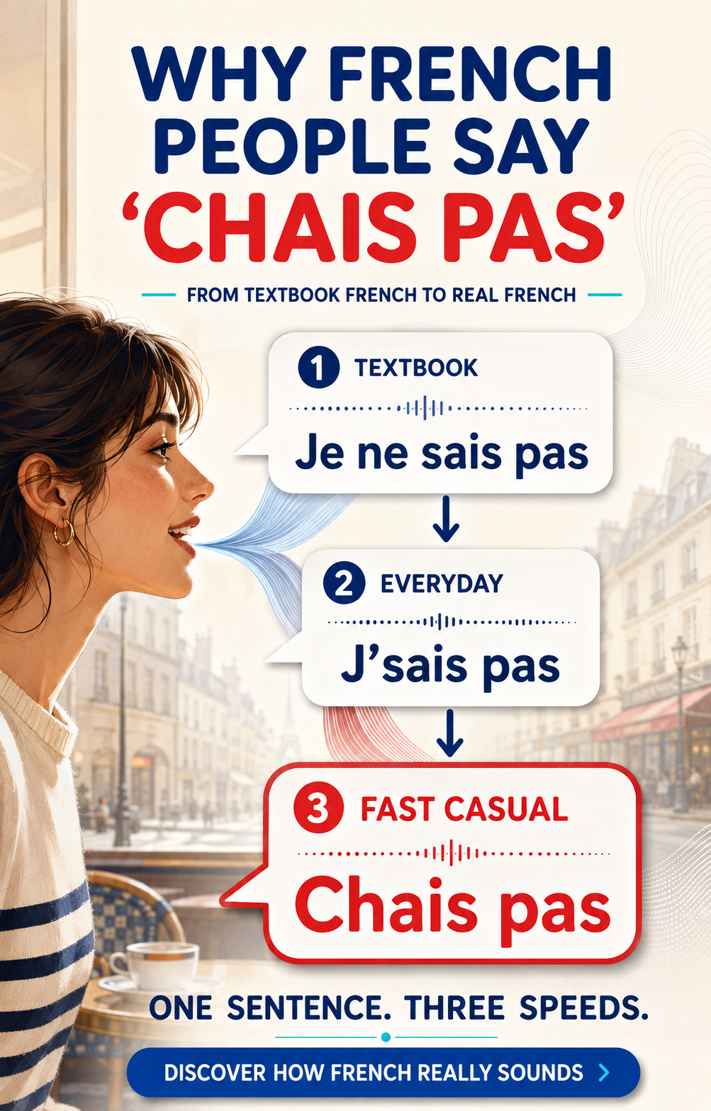 From textbook French to Chais pas - Spoken French Reductions