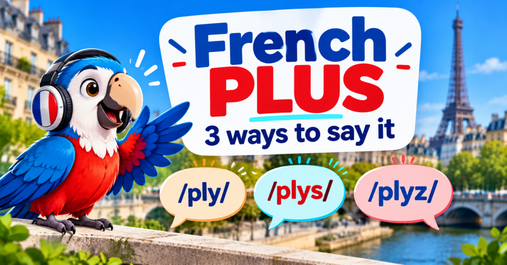french plus three pronunciations in paris